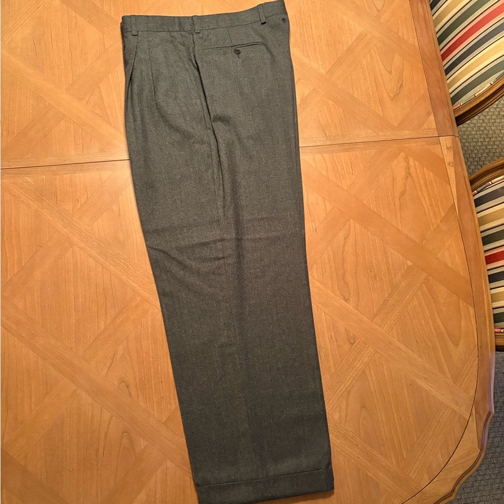 Zenella Charcoal Dress Pants for Men